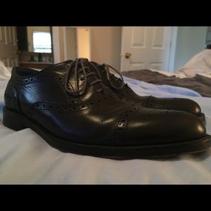 Aston Grey Black Oxford